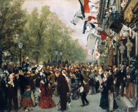 Adolph Menzel - William I Departs for the Front on July 31, 1870-1871