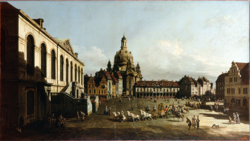 Bernardo Bellotto - Neumarkt im Dresden-1747