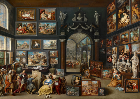 Willem van Haecht - Apelles Painting Campaspe-1630